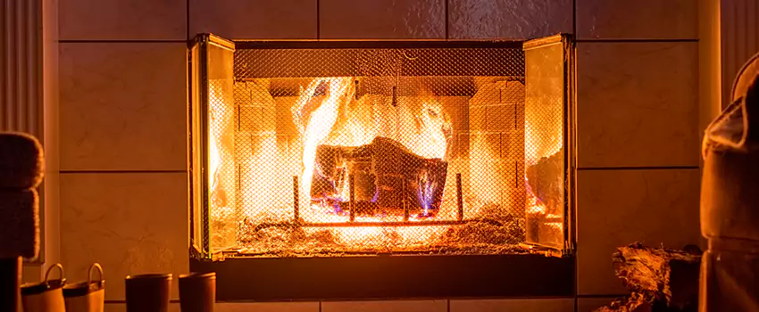 Mendota Hearth Landscape Fireplace Installation in Wilmington, Delaware