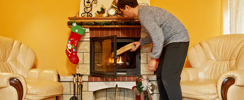Rusted Metal Fireplace Restoration in Wilmington, Delaware