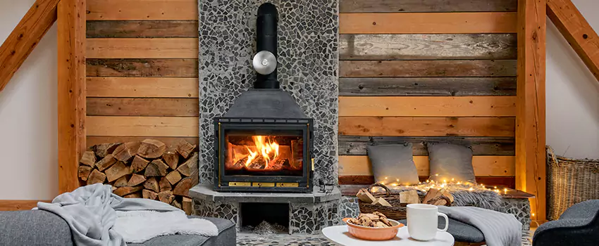 Thelin Hearth Products Direct Vent Gas Stove Fireplace Inspection in Wilmington, Delaware
